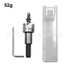Abreagujeros Dentados Recubiertos de Titanio para Placa de Aluminio Placa de Hierro Broca de Color Natural 16-30mm Juego de Herramientas