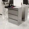 Carro de Herramientas para Salón de Belleza Gabinete de Almacenamiento Móvil con Cajones Gabinete de Herramientas para Barbería Peluquería Acero Inoxidable