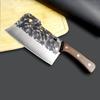 Cuchillo de cocina Yangjiang de fábrica alas de pollo mango de madera patrón de martillo forjado cuchillo de cocina cuchillo de corte cuchillo para huesos cuchillo de mujer cuchillo para rebanar