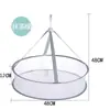 Yihang Windproof Folding cesta de roupas de camada dupla fechada rede de roupas rack de roupas suéter à prova de deformação cesta de roupas atacado