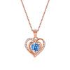 Sterling Silver S925 Love Spice Zircon colar Feminino Jóias Quentes Pingente All-match High-end Sense