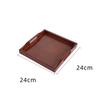 Bandeja de Té Estilo Japonés Plástico Imitación Madera Rectangular Doméstica Imitación Madera Madera Maciza Bandeja para Barbacoa Bandeja para Taza de Agua Juego de Té Portavelas