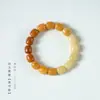 Guofeng Bodhi Degradado Literario Juego Círculo Liso Rosario Hecho a Mano DIY Pulsera de Mano Pequeña Fresca Alto Aceite Alta Densidad para Hombres y Mujeres