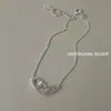Pulsera de Plata de Ley S925 Souchuang con Forma de Nariz de Cerdo y Diamantes para Mujer Estilo Ins Simple y Versátil Elegante Lujo de Gama Alta Accesible Joyería de Mano