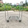 Carrinho de Mão de Quatro Rodas, Carrinho para Transporte de Tecidos, Reboque, Carrinho de Plataforma Pesada, Carrinho Pesado para Transporte de Tecidos, Carrinho Grande para Carga
