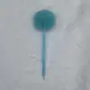 Caneta de pompom lisa e criativa, fofa e feminina, adequada para journaling, material de escrita para estudantes, caneta esferográfica de pelúcia atacado