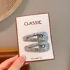 Nuevo Clip para el Cabello Ovalado Versátil Moda Niña Gota de Agua Clip para el Cabello Infantil Clip Lateral BB Brillo para el Flequillo de Niña Venta al por Mayor