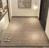 Felpudo de terciopelo belga para puerta de entrada, alfombra ligera de lujo de alta gama, felpudo antideslizante para puerta de entrada