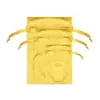 Bolsa de Tela de Lujo Empaque de Joyería Textura de Terciopelo Italiano Bolsa de Terciopelo Personalizada con Doble Cordón