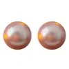 Pendientes Redondos Sencillos de Perla Aguja Plateada de Moda Versátiles para Viajes al Trabajo Pendientes Retro de Nicho Pendientes de Alto Temperamento para Mujer