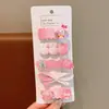 Horquilla para el pelo para niña, pequeña y bonita, con flores de verano, accesorios para el pelo para niña