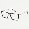 6031 Retro Titanio Ultra-Ligero Montura Cuadrada para Mujer Cómoda Plástico Acero Montura para Gafas de Miopía Estudiante Moda para Hombre Se Puede Equipar con Graduación