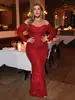 Vestido de Noche Largo con Lentejuelas de una Sola Manga y Manga Tres Cuartos Talla Grande Tienda Independiente Europea y Americana AliExpress eBay