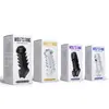 Set de maza con cabeza de hongo y nudo de bestia, cristal transparente negro, set de pene, productos sexuales interesantes para adultos