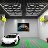 Luz de Lavado de Autos tipo Panal Transfronteriza 110V Luz de Belleza para Autos 220V Máquina de Película Impermeable Libre de Polvo Luz para Estación de Trabajo de Taller de Reparación