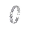 Anillo de Estrella de Zirconio Cepillado de Lujo Ligero para Mujer, Anillo Abierto Moderno y Único, Anillo Versátil Estilo Bosque para Dedo Índice