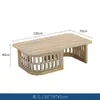 Sofá de Madera Maciza para Jardín de Villa de Alta Gama Mesa de Café Sofá Impermeable y Resistente al Sol Muebles de Teca para Patio Exterior Sofá de Hotel