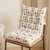Bonito cojín de silla plegable integrado, combinación de asiento y respaldo para oficina en casa y estudio, cómodo con correas de amarre, cojín de suelo