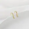 Ganchos de Orelha e Brincos de Ouro 14K com Padrão de Preservação de Cor, Brincos DIY Feitos à Mão, Porta-Contas, Pinos de Orelha, Materiais e Acessórios para Joias de Orelha