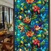 Bl112-170 Adesivo de Vidro Eletrostático Floral Transfronteiriço Pvc Sem Cola Filme para Janela Decoração de Casa Decoração de Janela Adesivo de Vidro