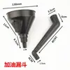 Embudo de repostaje de codo para coche y motocicleta, embudo de repostaje de plástico con codo y filtro, para motor de gasolina, aceite, combustible