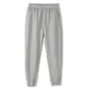 Pantalones deportivos jogger de color sólido de 400 g para hombre y mujer, cintura elástica con cordón, corte holgado, adelgazantes, pantalones largos casuales