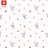 Tecido 100% algodão com estampa digital, animais de desenho animado frescos e fofos, adequado para roupas infantis, vestidos de boneca, bolsas e tecidos artesanais