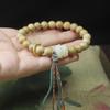 Pulseira de madeira de incenso de leite 8mm Jade Branco Bodhi Gato DIY para homens e mulheres Wenwan Contas de Buda joalheria fábrica atacado
