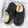 2026 Inverno Novo Antiderrapante Mais Veludo Impermeável Casa Interior Quente Pantufas de Algodão Masculinas Sola Grossa Pantufas de Algodão Mais Veludo