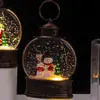 Lampião de vento de Natal atacado Iluminação de feriado de Natal Decorações de atmosfera Feliz Natal