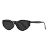 Gafas de sol con montura ojo de gato personalizadas Gafas de tendencia europea y americana Gafas de sol de montura pequeña transfronterizas Nuevo modelo para mujer Anti-ultravioleta de alto nivel