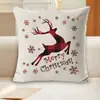 26 Estilo Novo Árvore de Natal Múltiplos Estilos Capa de Almofada Ano Novo Capa de Almofada Árvore de Natal Alce Floco de Neve Almofada Atacado