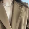 Cadena Plana de Hueso de Serpiente Dilraba Necesaria de Alta Gama Combinable Cadena para Clavícula Collar de Moda de Lujo Ligero