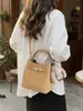 Bolso Cubo de Alta Gama de Moda para Mujer 2026 Nuevo Primavera Vintage Versátil Bolso de Mano Simple Bolso de Hombro Cruzado Moda
