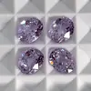 Zafiro Lavanda Cultivado con Llama Forma Ovalada Piedra Preciosa de Color Zafiro Morado Sintético Diamante Suelto Puede Ser Certificado