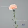 Clavel de 8 cm Rama Única Clavel Artificial de Seda Regalo del Día de las Madres Ramo Decorativo Arreglo Floral de Año Nuevo Cubo de Bendición DIY