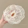 Suave con el cabello, elegante y con estilo, scrunchie, pasador de malla floral pequeño estilo coreano, accesorio para el cabello plisado de estilo de hada
