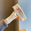 Aquecedores de Braço de Cor Sólida para Exportação de Inverno para Mulheres, Protetores de Pulso Quentes Versáteis Casuais, Luvas de Tricô Curtas sem Dedos com Ponto Trançado