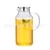 Chaleira de água fria de vidro resistente ao calor e alta temperatura à prova de explosão, copo de suco frio, garrafa, conjunto de copo de água de grande capacidade, chaleira de água fria espessada