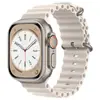Adequado para Pulseira de Silicone para Apple Watch Iwatchs10 Fivela Dupla Pulseira de Relógio Marinha S9 Estilo Esportivo S11Ultra2 Pulseira de Relógio