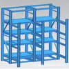 Prateleiras para Moldes de Alta Resistência, Estrutura em Camadas e Ajustável, Prateleiras para Moldes Estáveis e Leves, Expositores para Moldes de Injeção com Ferragens