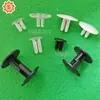 Fivela de plástico para papelaria com dente reverso Rebite de plástico de apertar à mão Fecho de pressão de parafuso Fivela de união de ponta de nylon Rebite de fixação para encadernação de caderno mãe-filho
