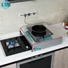 Estante para estufa de inducción de acero inoxidable, cubierta para estufa de gas doméstica, cubierta para estufa de gas, base para estufa, estante de almacenamiento de cocina