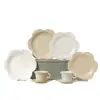 Taza de Café y Platillo de Lujo Ligero Exquisito Plato de Cerámica para Té de la Tarde Color de Alto Valor Esmalte de Color Puro Cerámica de Porcelana de Alta Temperatura Libre de Plomo Plato de Cerámica
