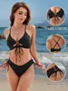Traje de baño nuevo estilo europeo y americano 2027, bikini sexy de tiras cruzadas en la espalda, traje de baño de dos piezas para mujer, conjunto de Amazon para mujer