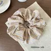 Scrunchie Xadrez de Tecido Doce Presilha de Cabelo com Temperamento Fresco e Simples Faixa de Cabelo Design de Nicho Toque de Luxo Acessórios de Cabelo para Mulheres