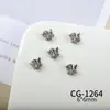 Joias para Nail Art da Nova Série Borboleta, Zircônia Brilhante de Luxo Acessível Borboleta Vazada Cor White K Acessórios de Unha Usáveis