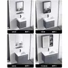 Desmontagem e Montagem Transfronteiriça para Envio: Conjunto de Gabinete de Banheiro para Apartamentos Pequenos, Lavatório Integrado de Cerâmica