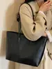 Shuai Mi Jia Moda Estilo Coreano Bolsa Tote Grande Capacidade Feminina 2026 Nova Bolsa de Ombro Simples Casual para Trabalho e Deslocamento