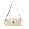 Bolsa de ombro feminina de luxo leve transfronteiriça, bolsa de corrente, bolsa de mão popular da moda, bolsa de axila no atacado, bolsa pequena transversal para o dia a dia